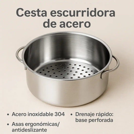Cesta Escurridora Cisne™ Adiós Atascos y Malos Olores