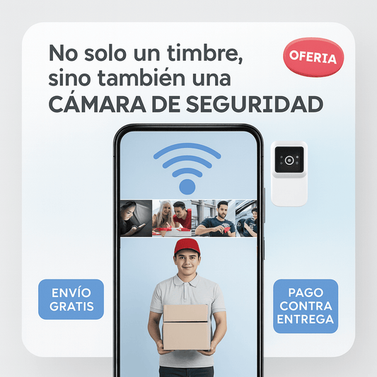 Timbre con Cámara Wi-Fi SmartView™ | Control Desde Donde Estés