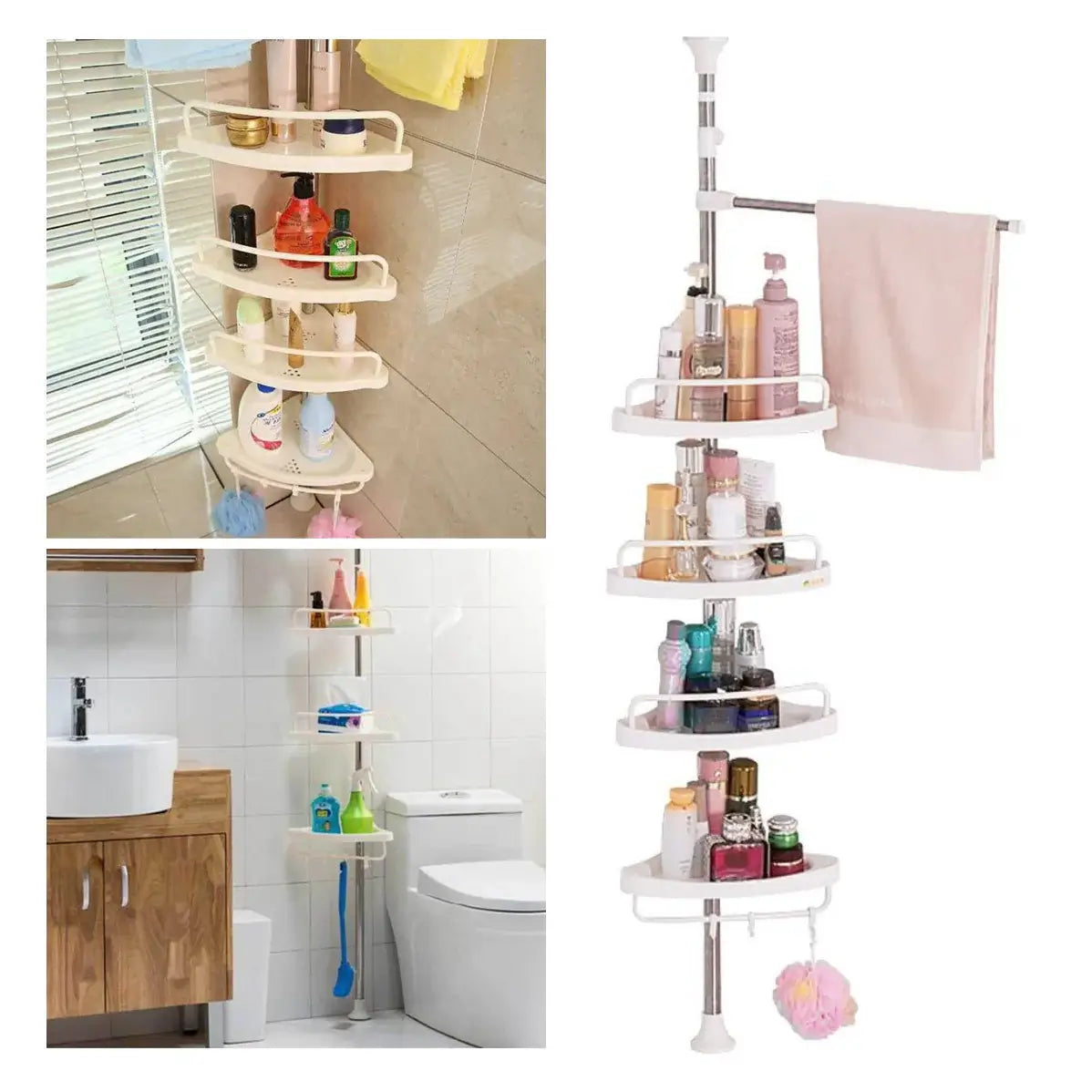 Estante Organizador de Baño Esquinero™