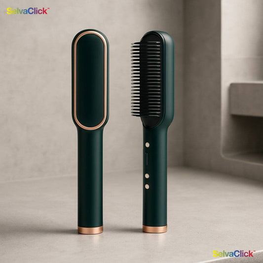 Liso Radiante™ | Cepillo Alisador Antifrizz 2 en 1: peina y alisa al instante - EL ORIGINAL