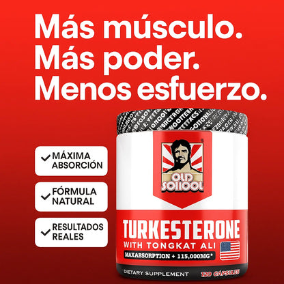 TURKESTERONA OLD SCHOOL – Más Músculo, Más Poder, Menos Esfuerzo