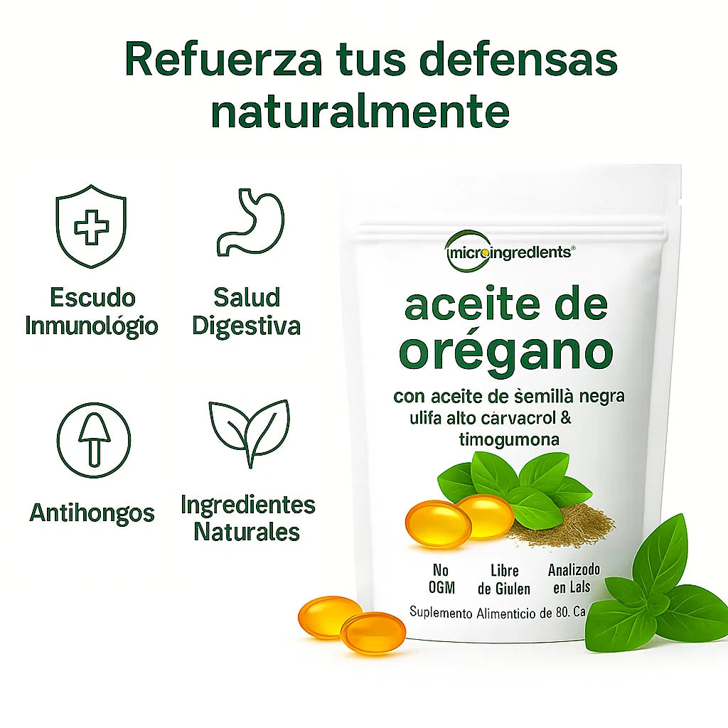 Oil of Oregano + Black Seed Oil | Defensas fuertes, digestion feliz y bienestar real