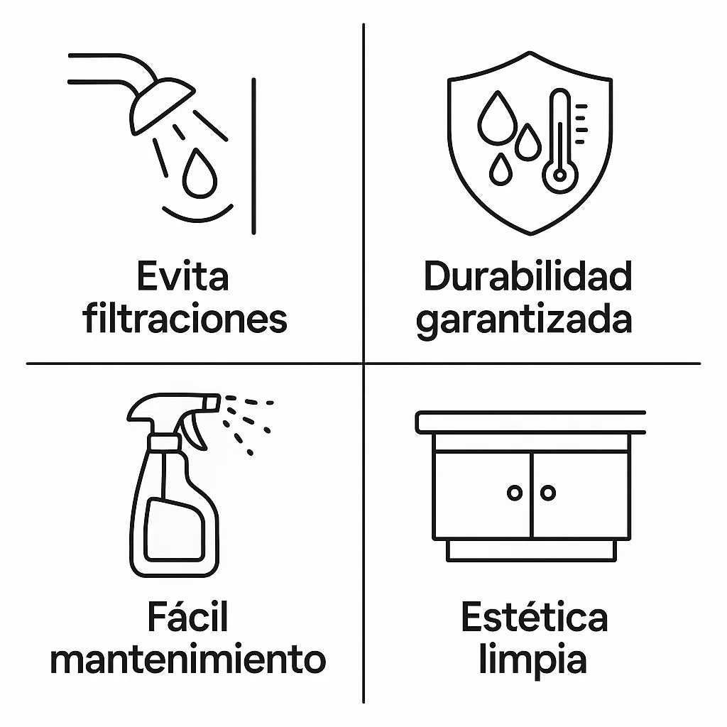 Cinta Selladora Anti-Mohos para Baño y Cocina — Protege tu hogar y elimina malos olores