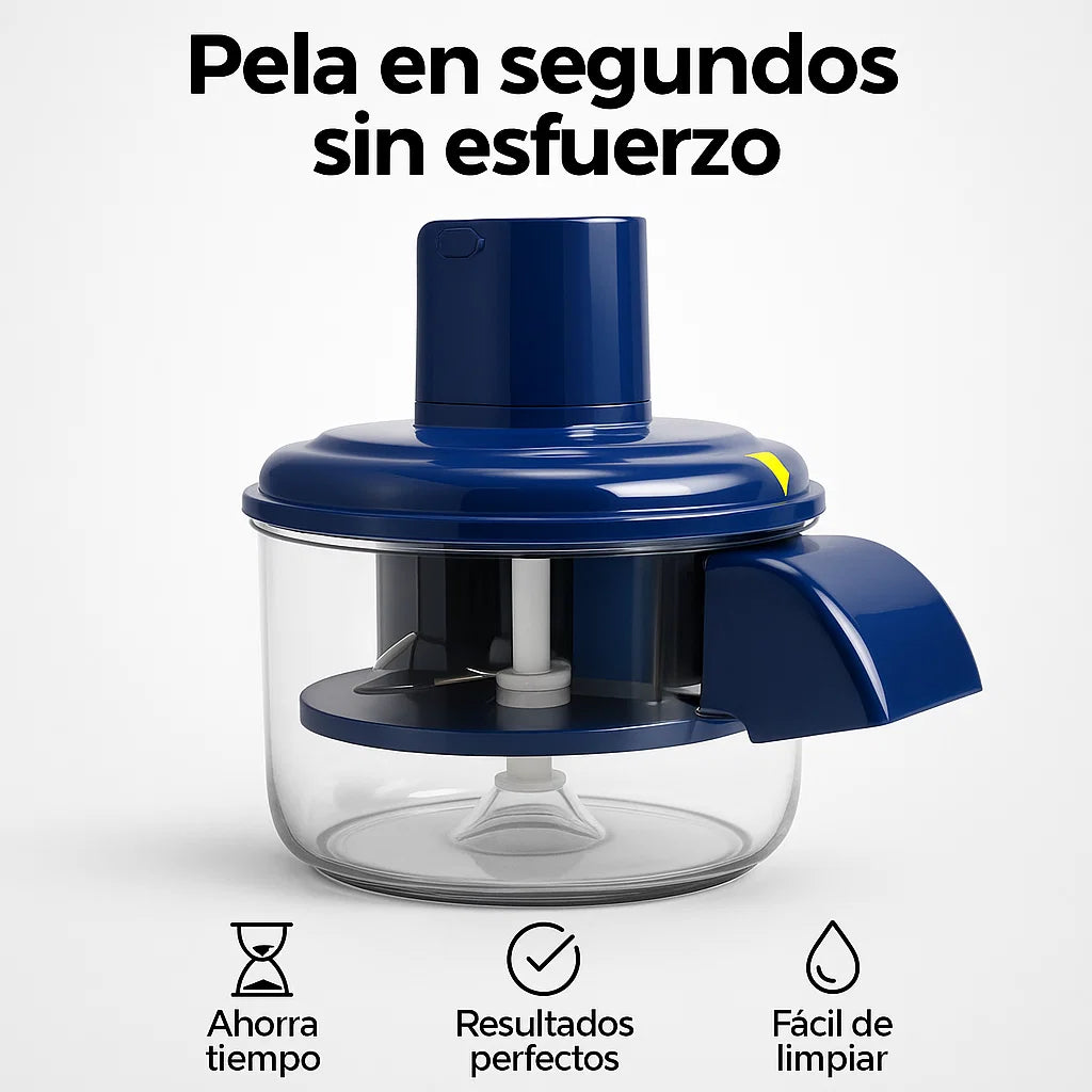 Pelador Eléctrico 360° — Pela frutas y verduras en segundos sin esfuerzo