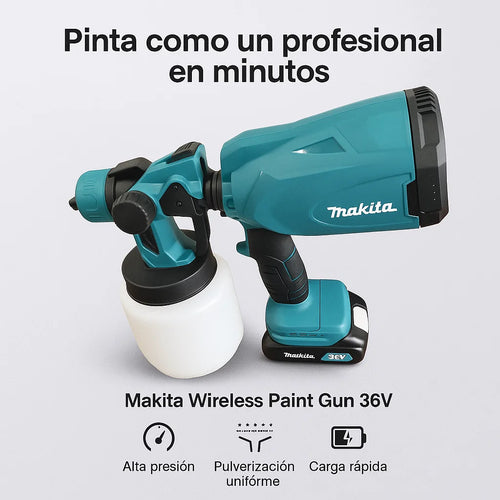 Pistola de Pintura Inalámbrica Makita — Acabados Profesionales en Minutos