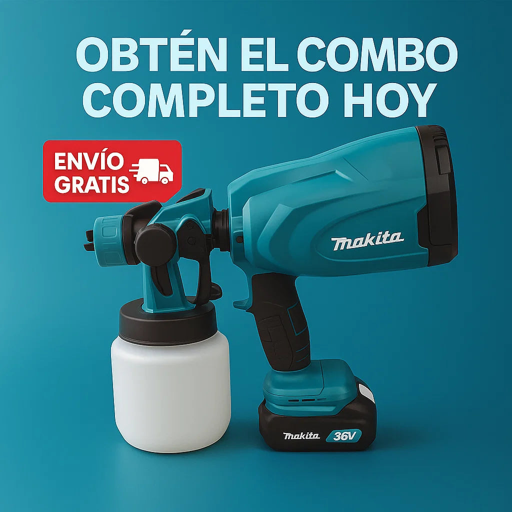 Pistola de Pintura Inalámbrica Makita — Acabados Profesionales en Minutos