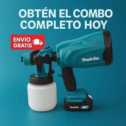 Pistola de Pintura Inalámbrica Makita — Acabados Profesionales en Minutos