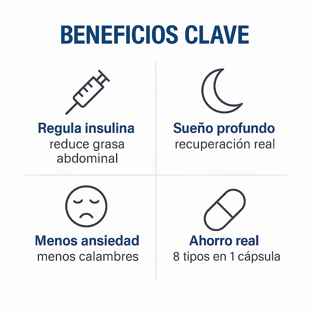 Magnesium Complex Premium — Controla tu insulina, reduce grasa y recupera tu energía