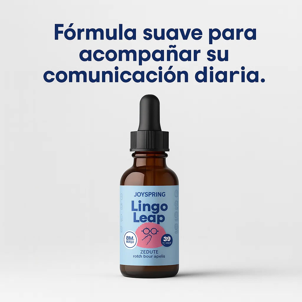 Lingo Leap Kids — Gotas naturales que acompañan momentos de comunicación en familia