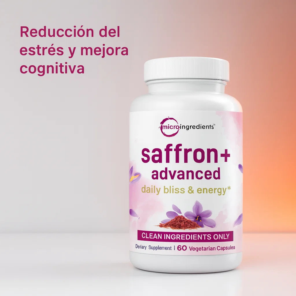 SAFFRON+ ADVANCED - Reduce tu estrés y mejora tu humor de forma natural y efectiva