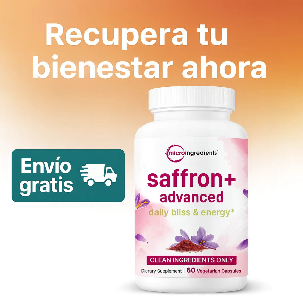 SAFFRON+ ADVANCED - Reduce tu estrés y mejora tu humor de forma natural y efectiva