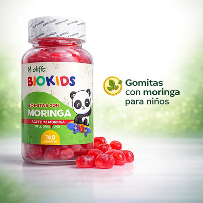 Biokids™ Gomitas con Moringa – Nutricion diaria para niños, fácil, rica y sin peleas